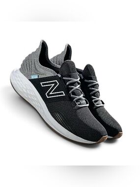 New Balance Men's Fresh Foam Roav Athletic Shoe - Black/Grey with Gum Sole